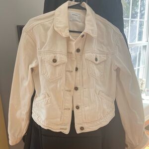 Old Navy ecru Jean jacket size S